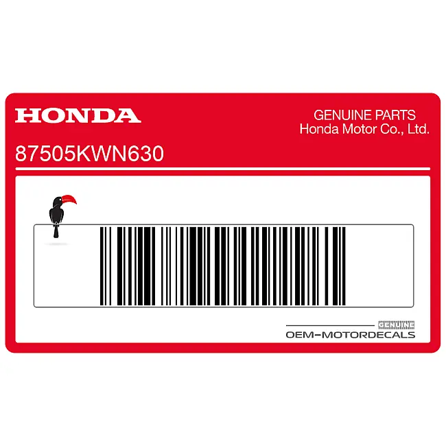 Honda PCX125 Pegatina Información Neumáticos Lado Izquierdo OEM 87505KWN630