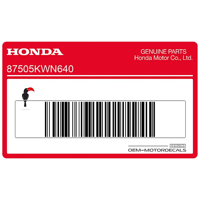 Pegatina Honda PCX125 para basculante OEM 87505KWN640