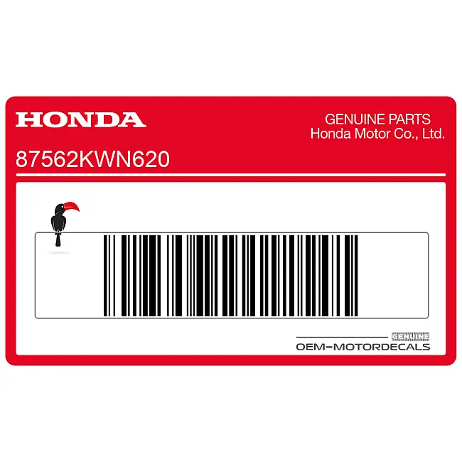 Adesivo Honda PCX125 Traduzione Francese OEM 87562KWN620