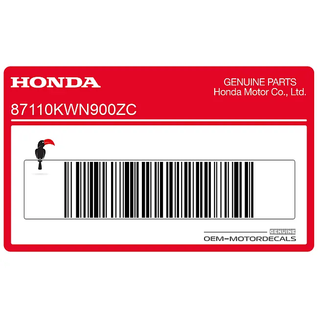 Honda PCX125 Body Cover HONDA Emblem OEM 87110KWN900ZC