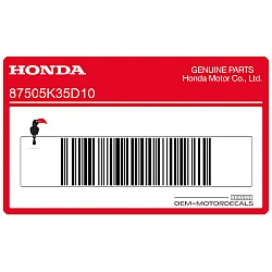 Under-seat tire information label