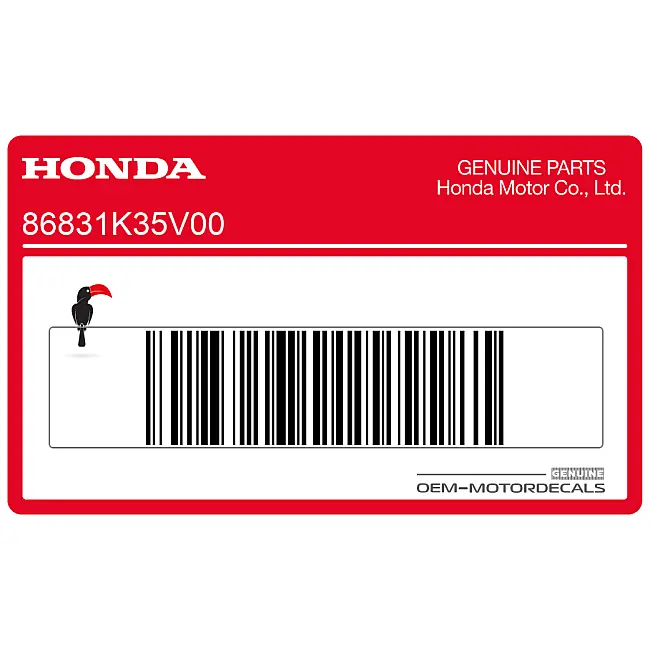 Honda PCX125 Emblema PCX carenatura posteriore destra lato destro OEM 86831K35V00