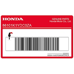 Zijkuip HONDA embleem