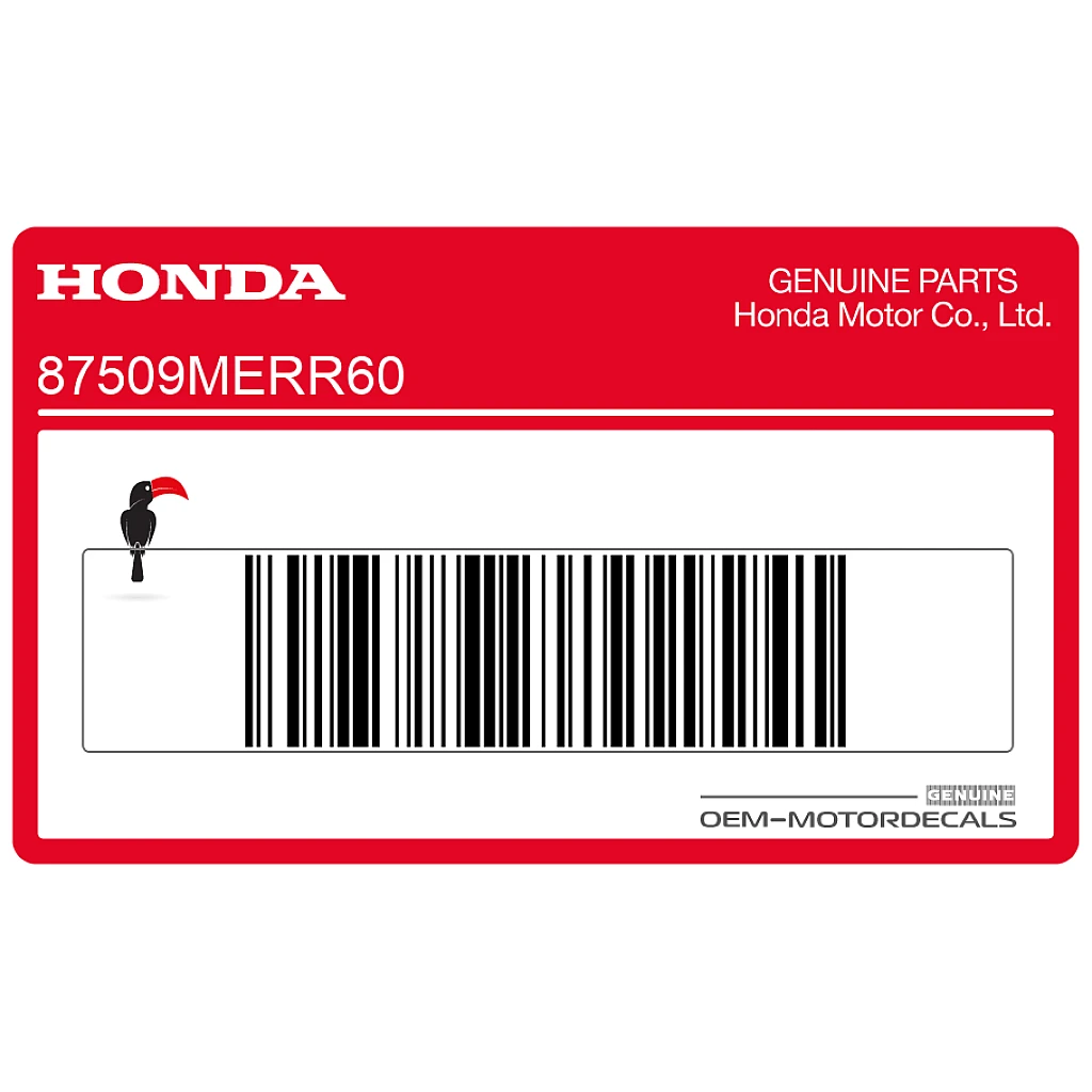 Honda CBF600N Batteriefach Warnaufkleber Original OEM 87509MERR60