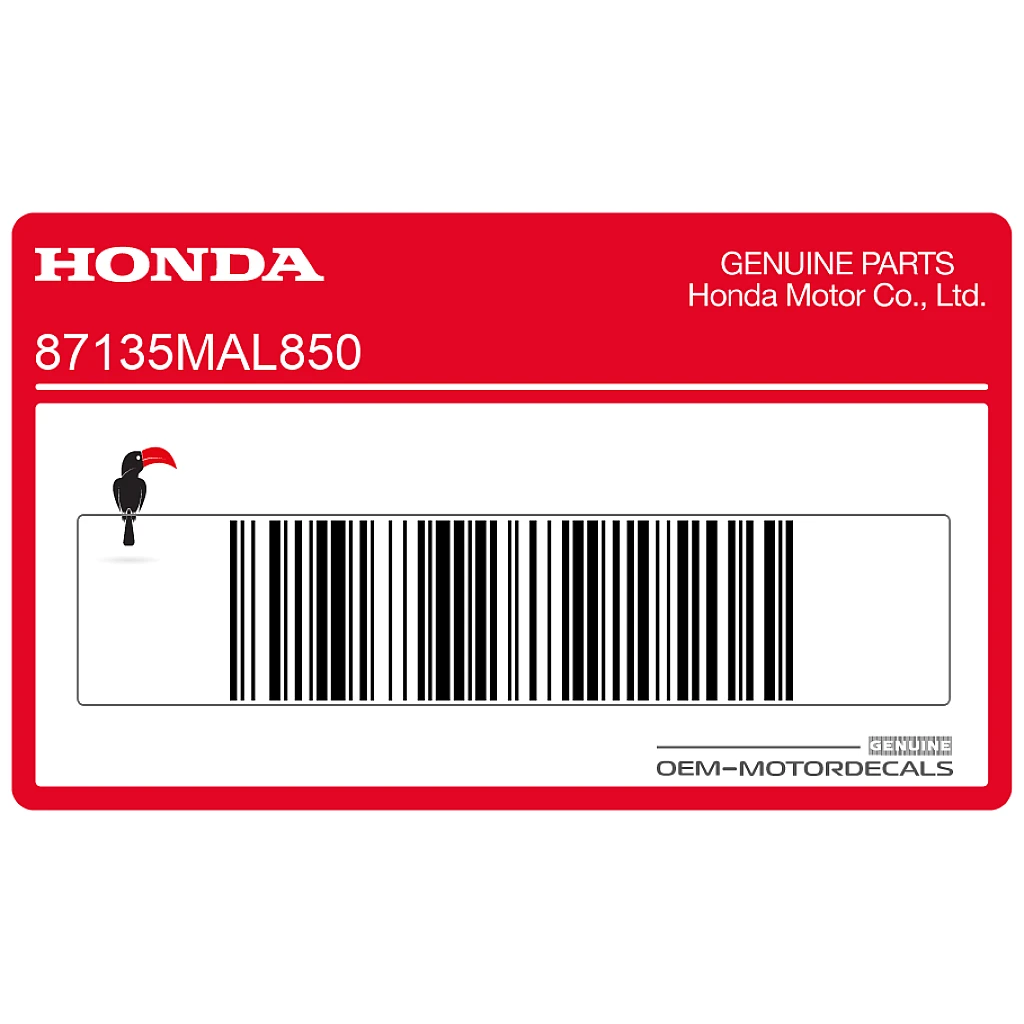 Honda CBR600F Hurricane Caution Label Hose Routing Diagram OEM 87135MAL850