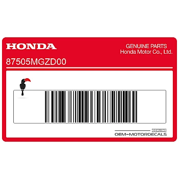 Swingarm tire and load information label, left side