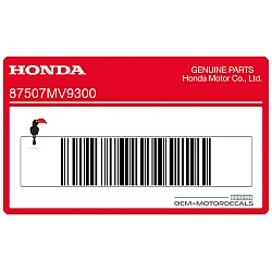 Drive chain caution label