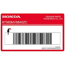 Cowling caution label