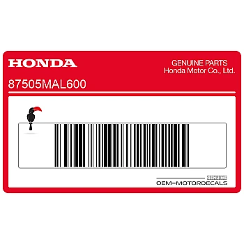 Swingarm bandinformatie sticker CBR600F Hurricane