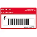 Autocollant d'avertissement pour support de casque