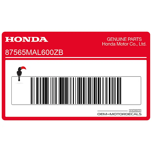 Honda CBR600F Hurricane Caution Label OEM 87565MAL600ZB