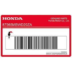 Frame caution label