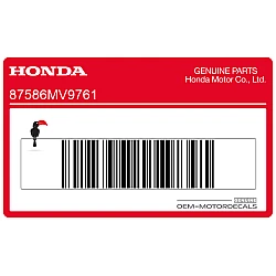Brandstof tank sticker
