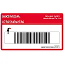 Bandinformatiesticker voor achterbrug