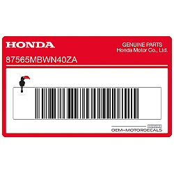Frame caution label