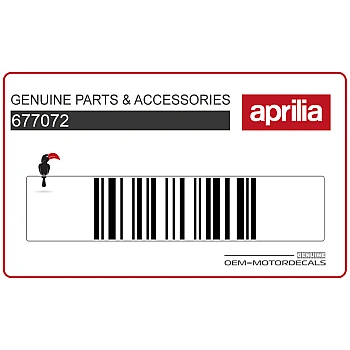 SR Aprilia S naklejka na przednią osłonę, lewa strona