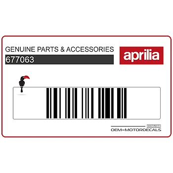 Untere Verkleidung SR 50 Aprilia Aufkleber, rechte Seite