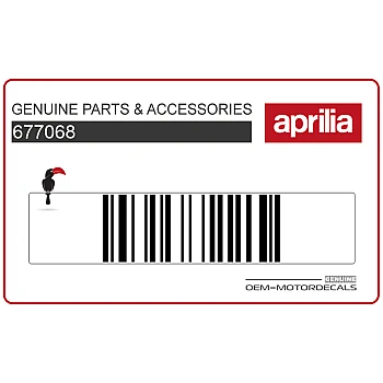 Naklejka na przednią owiewkę Aprilia 50, lewa strona