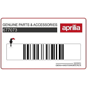 Naklejka na przednią osłonę SR Motard Aprilia, prawa strona