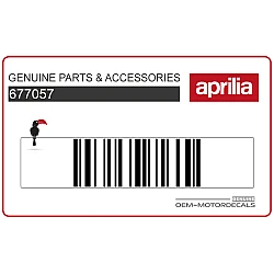Pegatina del carenado delantero izquierdo Aprilia SR, lado izquierdo