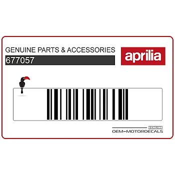 Pegatina del carenado delantero izquierdo Aprilia SR, lado izquierdo