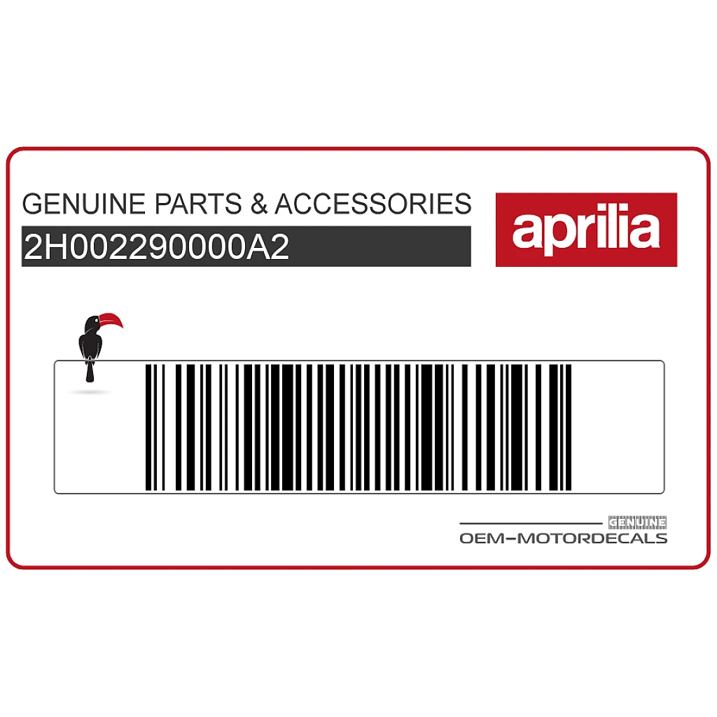 Aprilia SR Motard 50 Rechte untere Verkleidung SR 15 Grafik rechte Seite OEM 2H002290000A2
