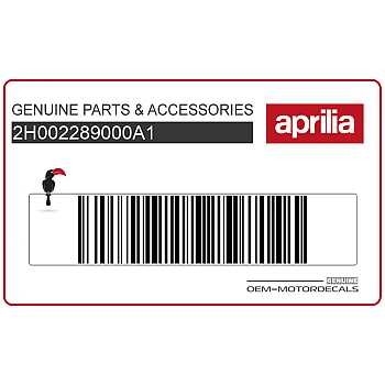 Autocollant Aprilia SR Motard 50 pour carénage, côté gauche