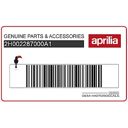 Pegatina de carenado lateral SR 50, lado izquierdo, trasero