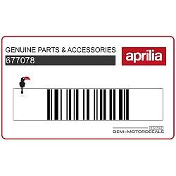 Linker vorderer Schild Aprilia SR Motard 125 Aufkleber, linke Seite
