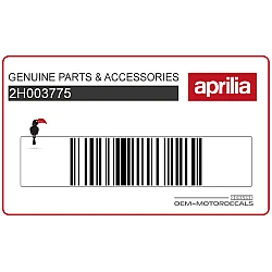 Naklejka na dolną owiewkę Aprilia, prawa strona