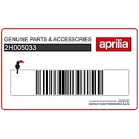 APRILIA Right upper shield 125 Super graphic decal, right side 2H005033