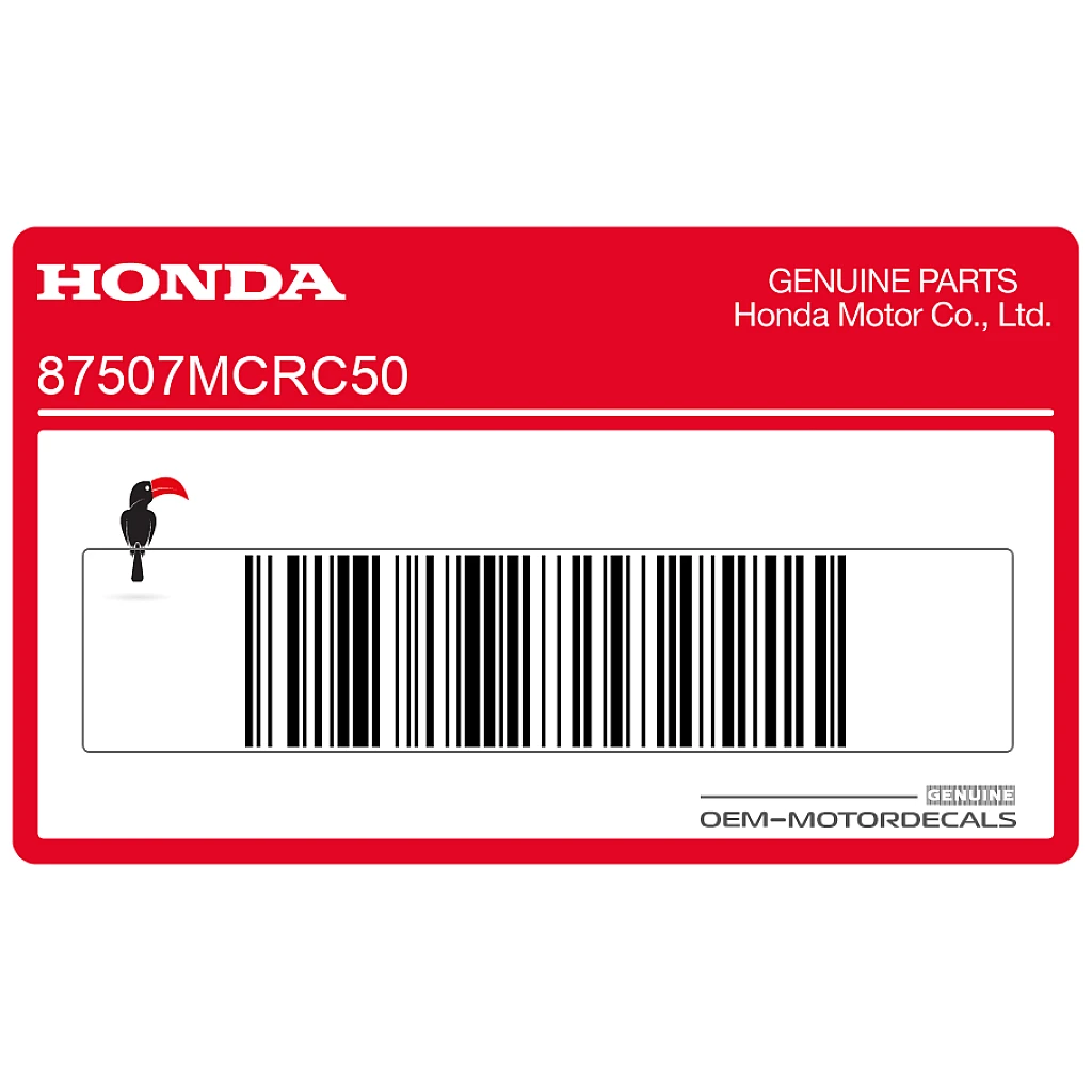 Honda CB250 Schwingen-Antriebsketten-Warnhinweis-Aufkleber OEM 87507MCRC50