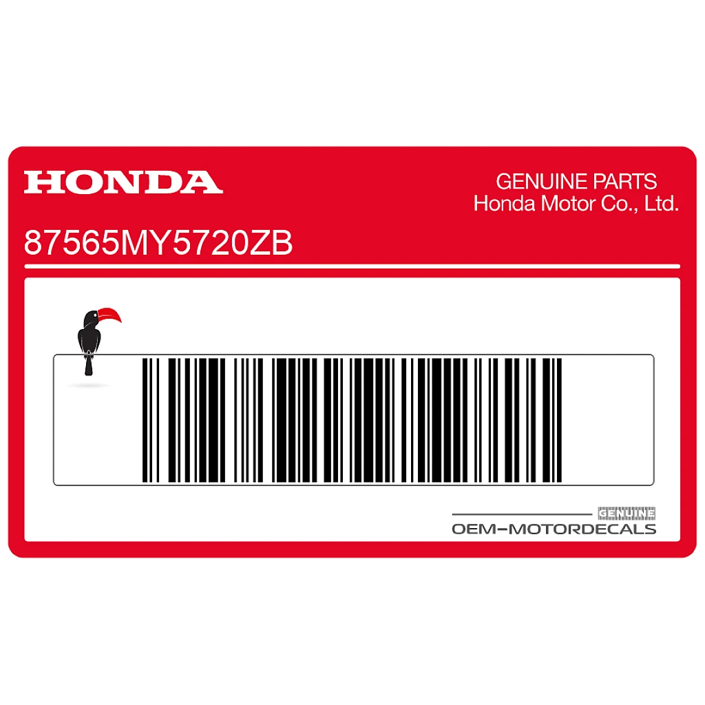 Naklejka ostrzegawcza Honda CB500 Graphic OEM 87565MY5720ZB