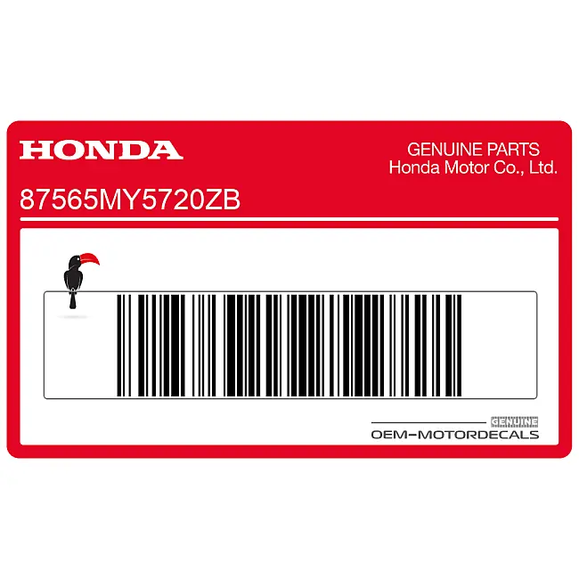 Pegatina de advertencia Honda CB500 Gráfico OEM 87565MY5720ZB