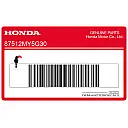 Autocollant d'avertissement d'accessoire, côté gauche