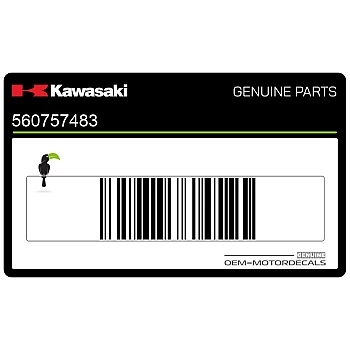 Autocollant de flanc de carénage Ninja ZX-6R, côté droit supérieur