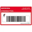Swingarm Drive Caution mark