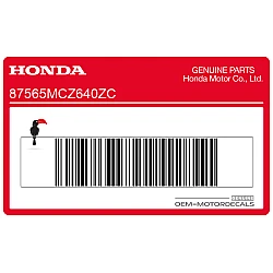 Frame caution label