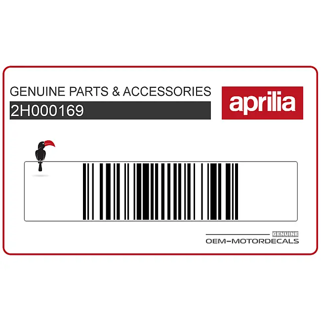 Aprilia SR50 Naklejka na owiewkę OEM 2H000169