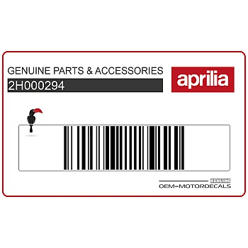 Pegatina de rejilla delantera Italia Aprilia SR 5 logo
