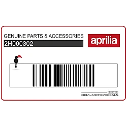 Linker onderkuip Aprilia S sticker, linkerkant