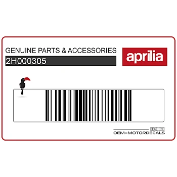 Pegatina de colín derecho carbono APRILIA, lado derecho