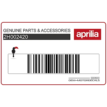 Pegatina del protector de luz superior derecho, lado derecho