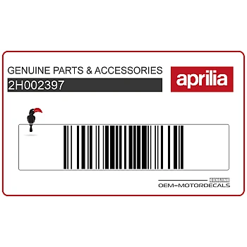 Autocollant pour carénage inférieur droit Aprilia SR, côté droit