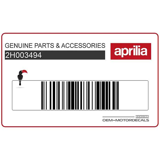 Aprilia SR50 Adesivo Fiancata SKY Q Grafica Lato Destro OEM 2H003494