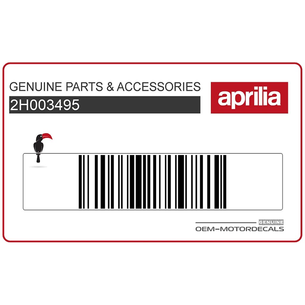 Aprilia SR50 Left Cover Shield SKY Q Graphic Left Side OEM 2H003495