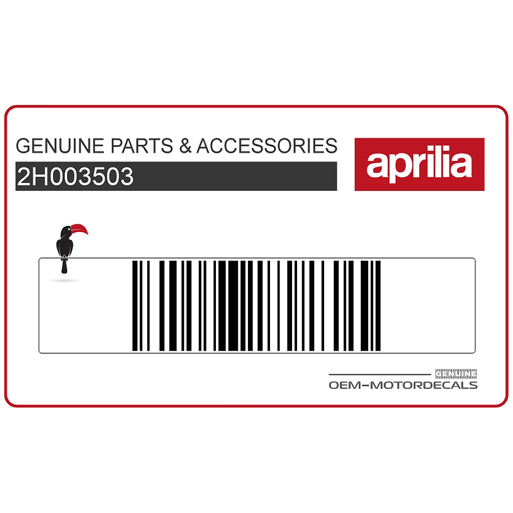 Aprilia SR50 Sticker 