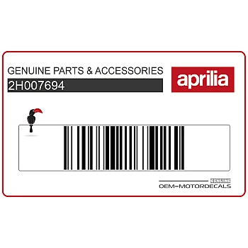 Adesivo carenatura laterale RSV4, lato sinistro