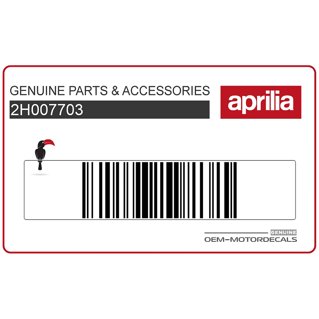 Aprilia RSV4 1100 Adesivo Fiancata RSV4 Lato Destro OEM 2H007703