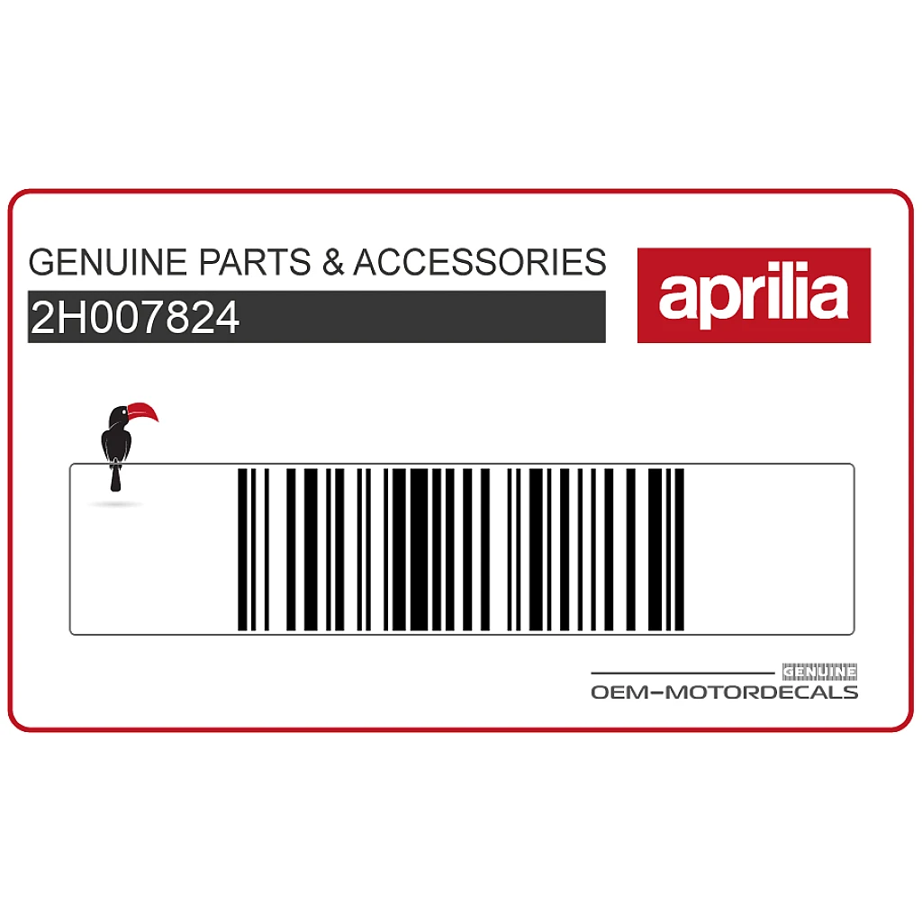 Pegatina Carenado Lateral Aprilia RS660 OEM 2H007824